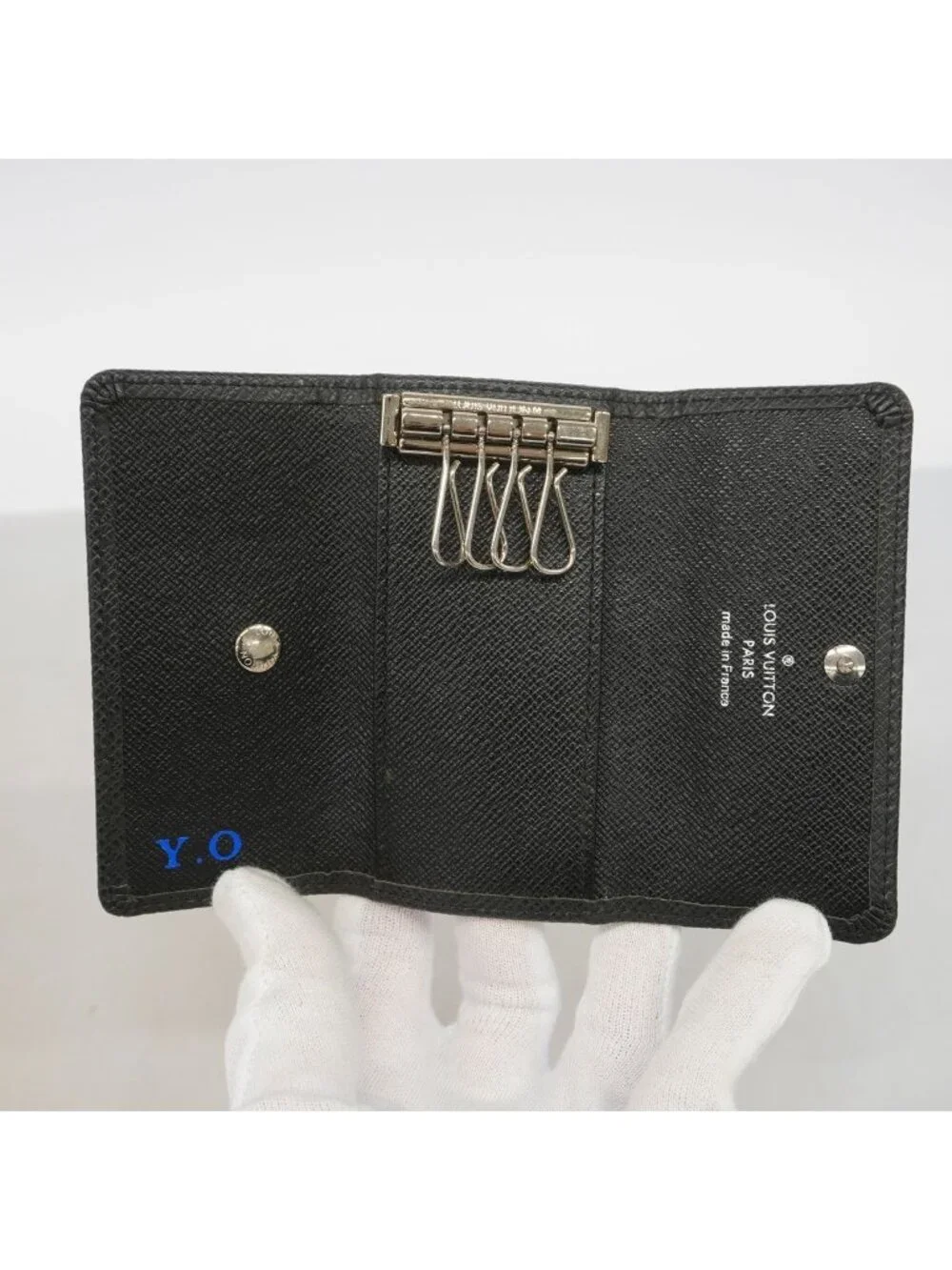 Louis Vuitton Key Case Taiga Multicles 4 Ardoise Key Holder Coin Purse